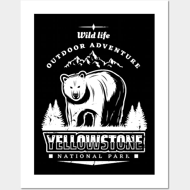 Wild Life, Outdoor Adventure, Yellowstone National Park Wall Art by WAYOF